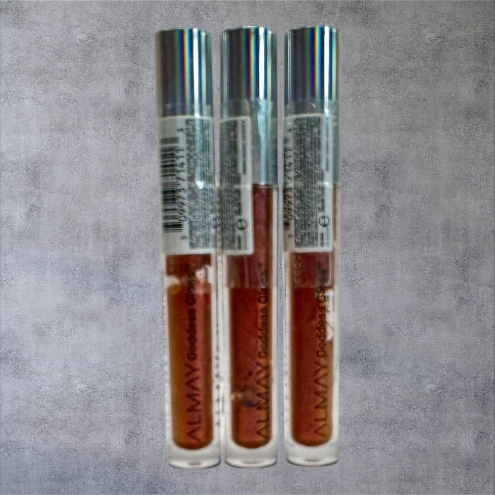 Almay Goddess Gloss Lip Gloss 0.1oz 920 Magic New 3pc Lot Prismatic Copper